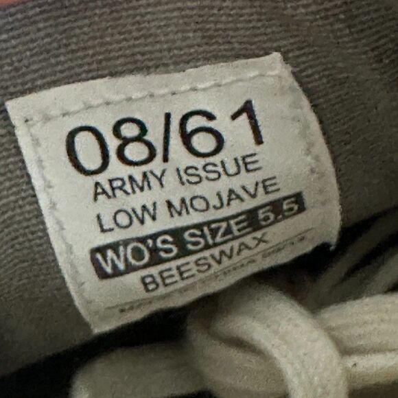 SeaVees Army Issue Low Mojave Beeswax Brown Sneakers Leather Women's Size 5.5 - Picture 9 of 11